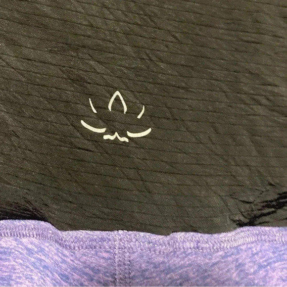 Beyond Yoga  the Bump purple blue ribbed maternity leggings - Picture 5 of 8